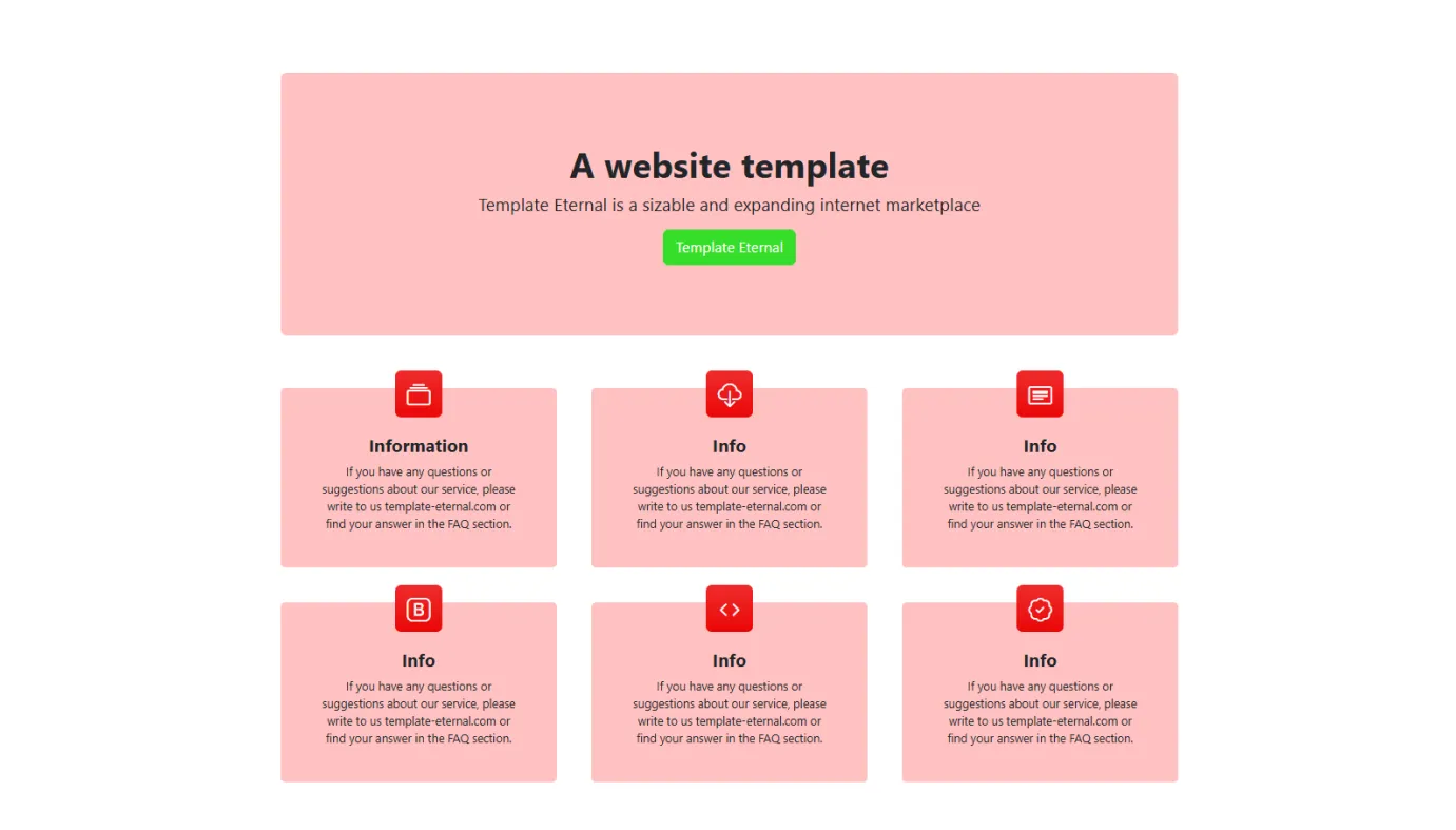 User-friendly template (Red)