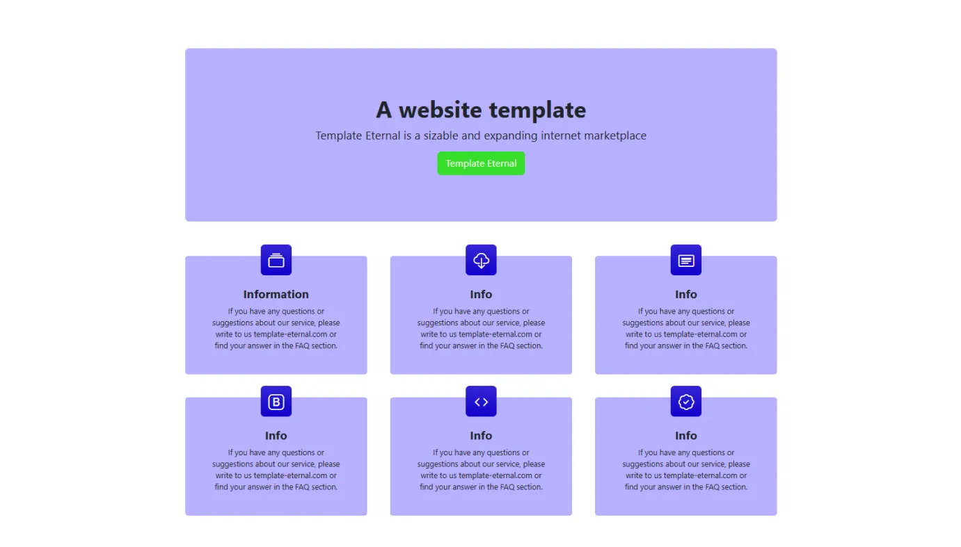 User-friendly template (Lavender)