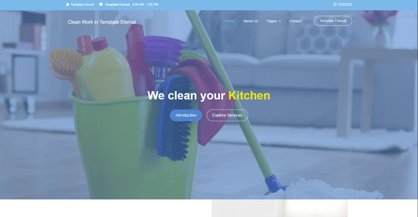 Cleaning service (Baby blue)