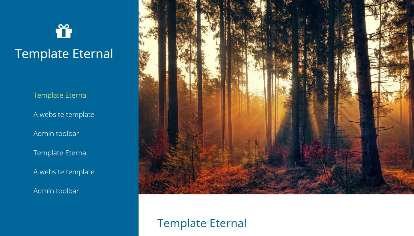 Gift template (Blue)