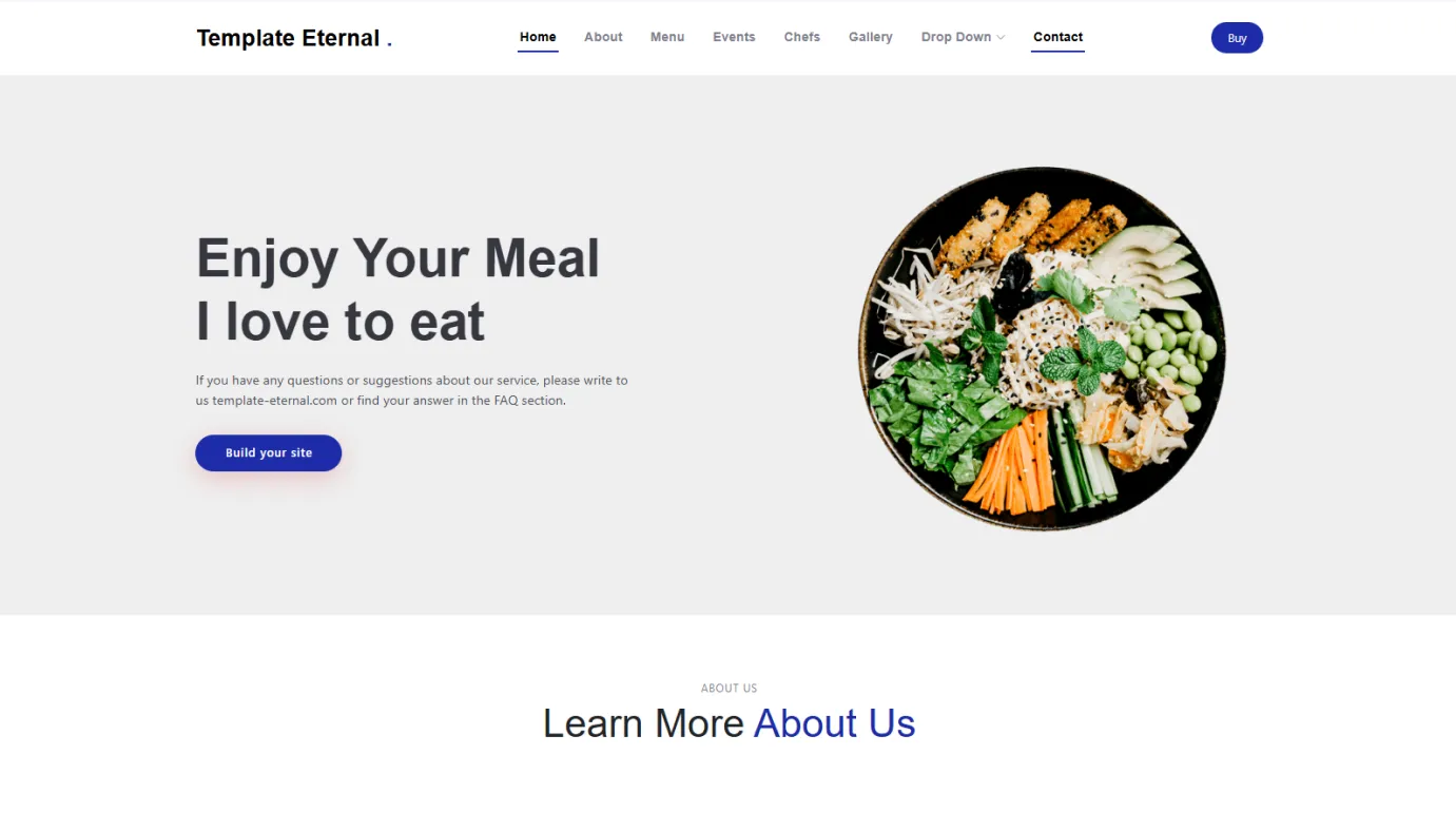 Food template (Blue)