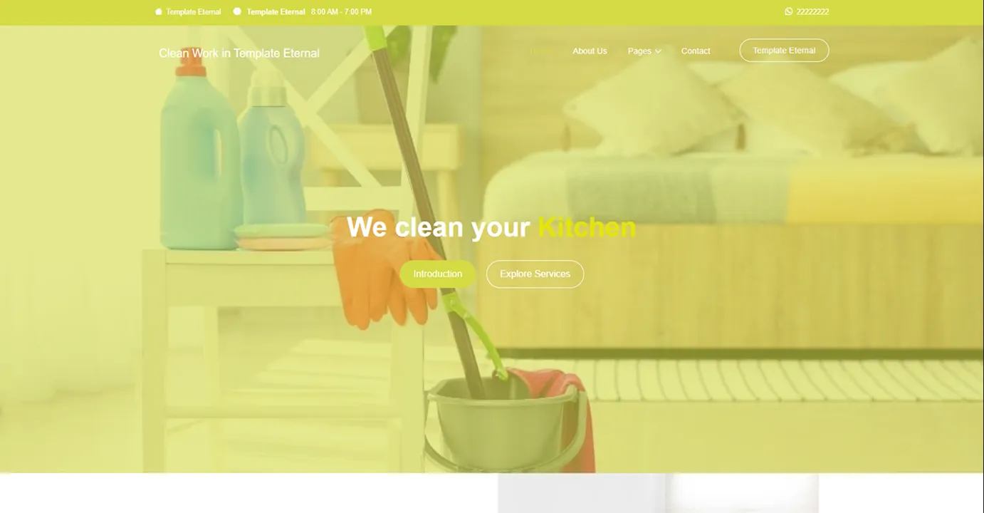 Cleaning service (Yellow)