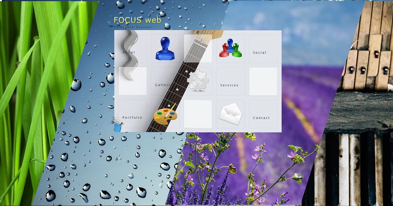 Experimental website templates