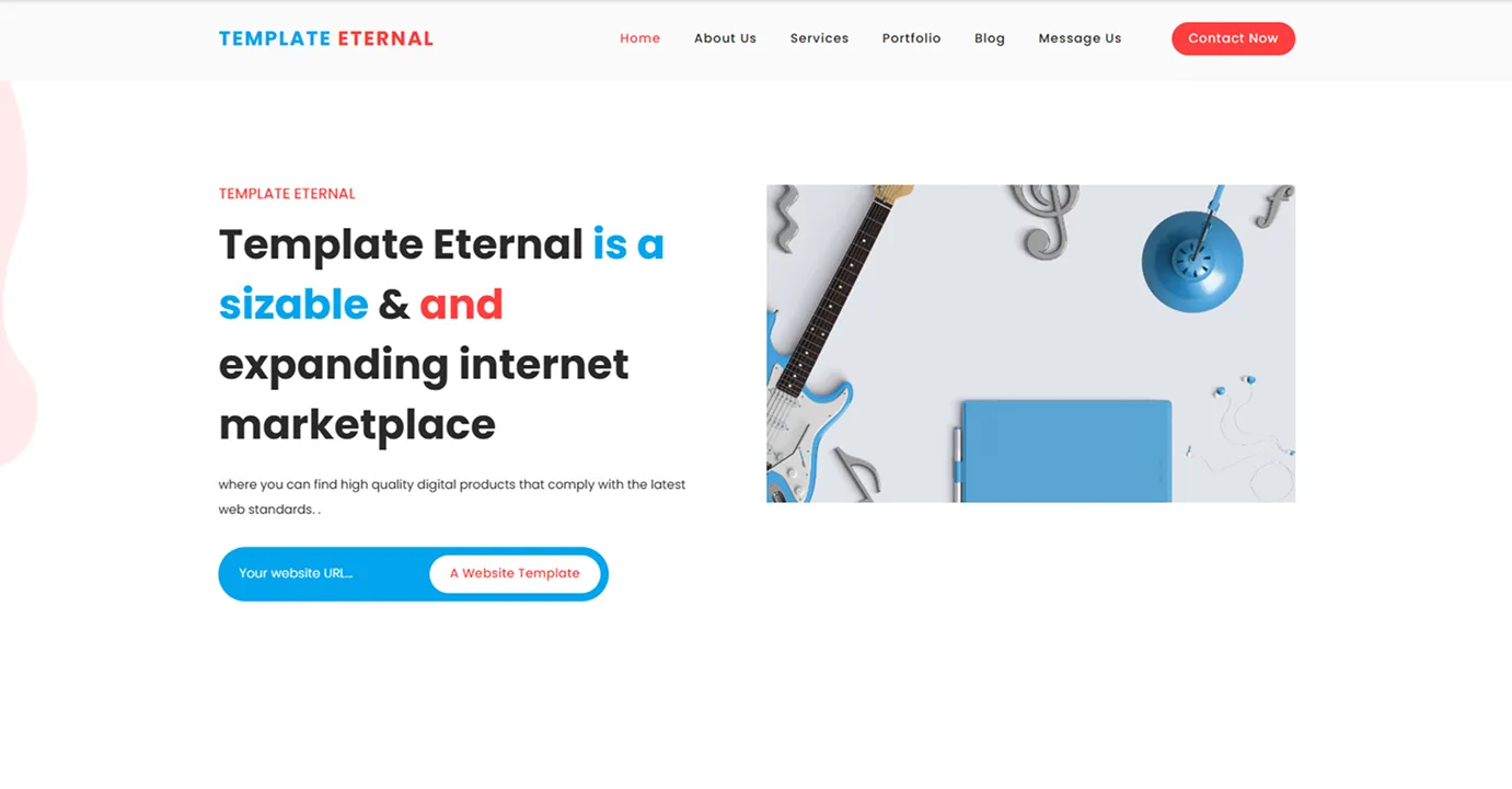 Marketplace template (Red)