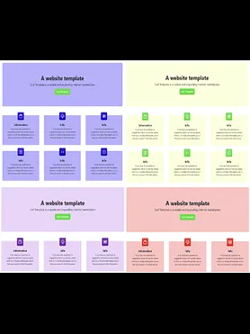 One-page website templates with conveniently located information elements