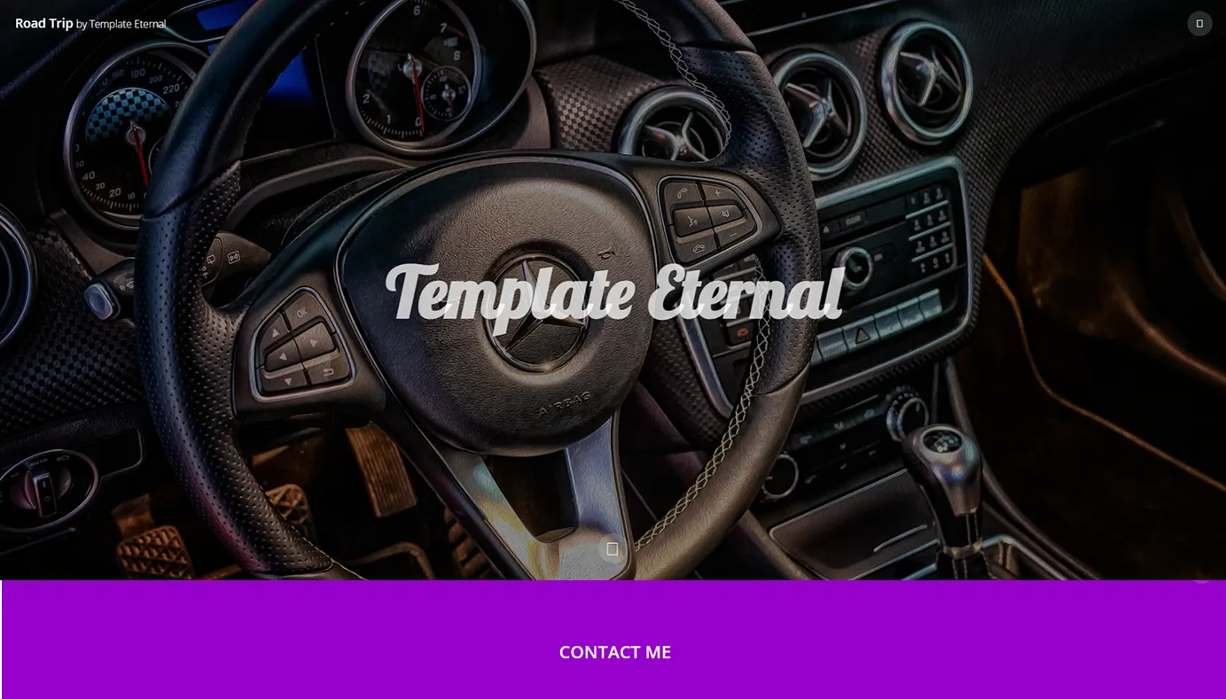 Travel blog template (Purple)