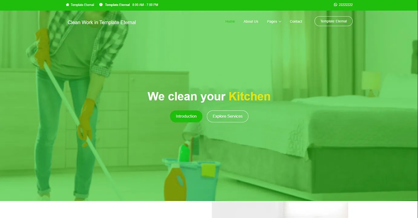 Cleaning service (Green)