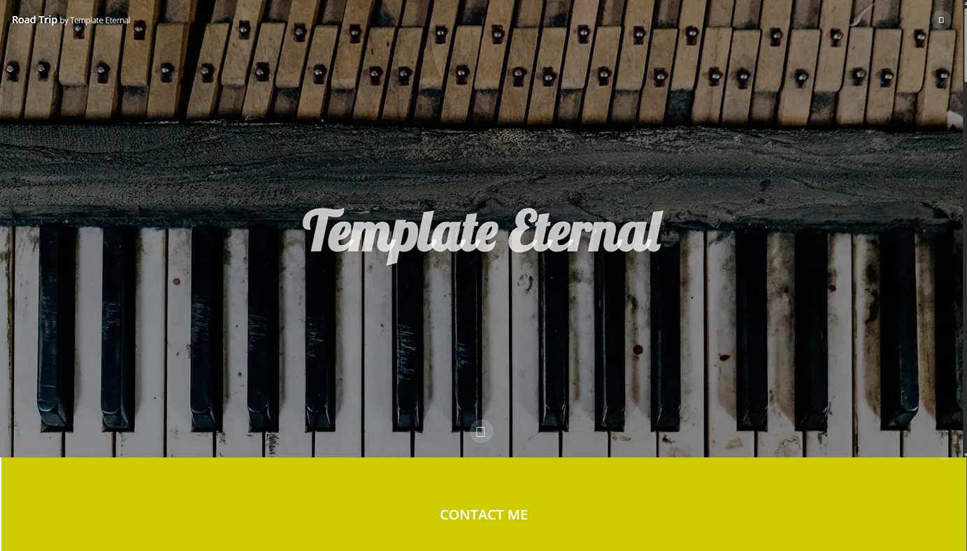 Travel blog template (Yellow)