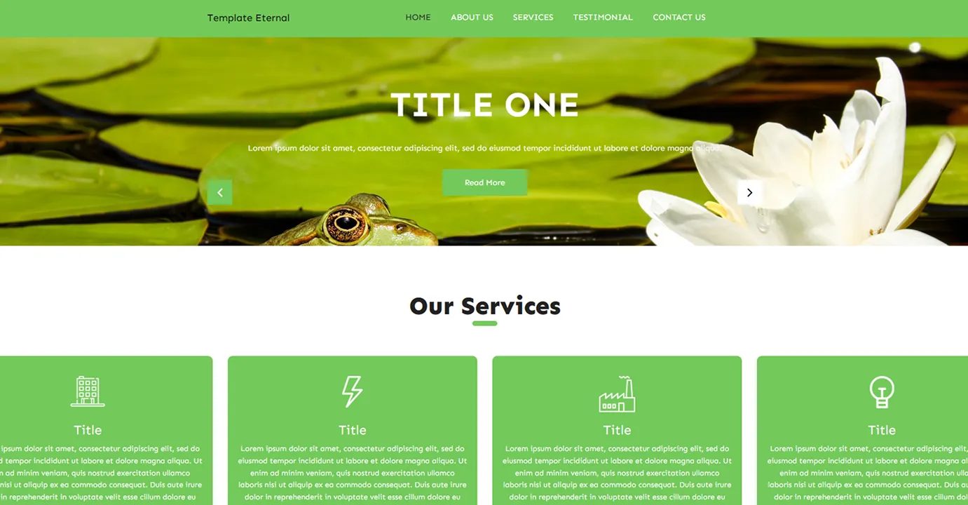 Moving slides template (Green)