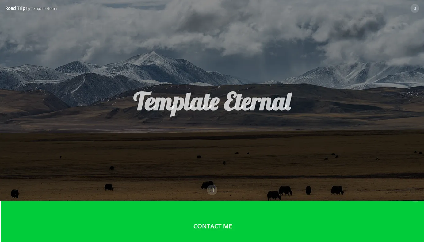 Travel blog template (Green)