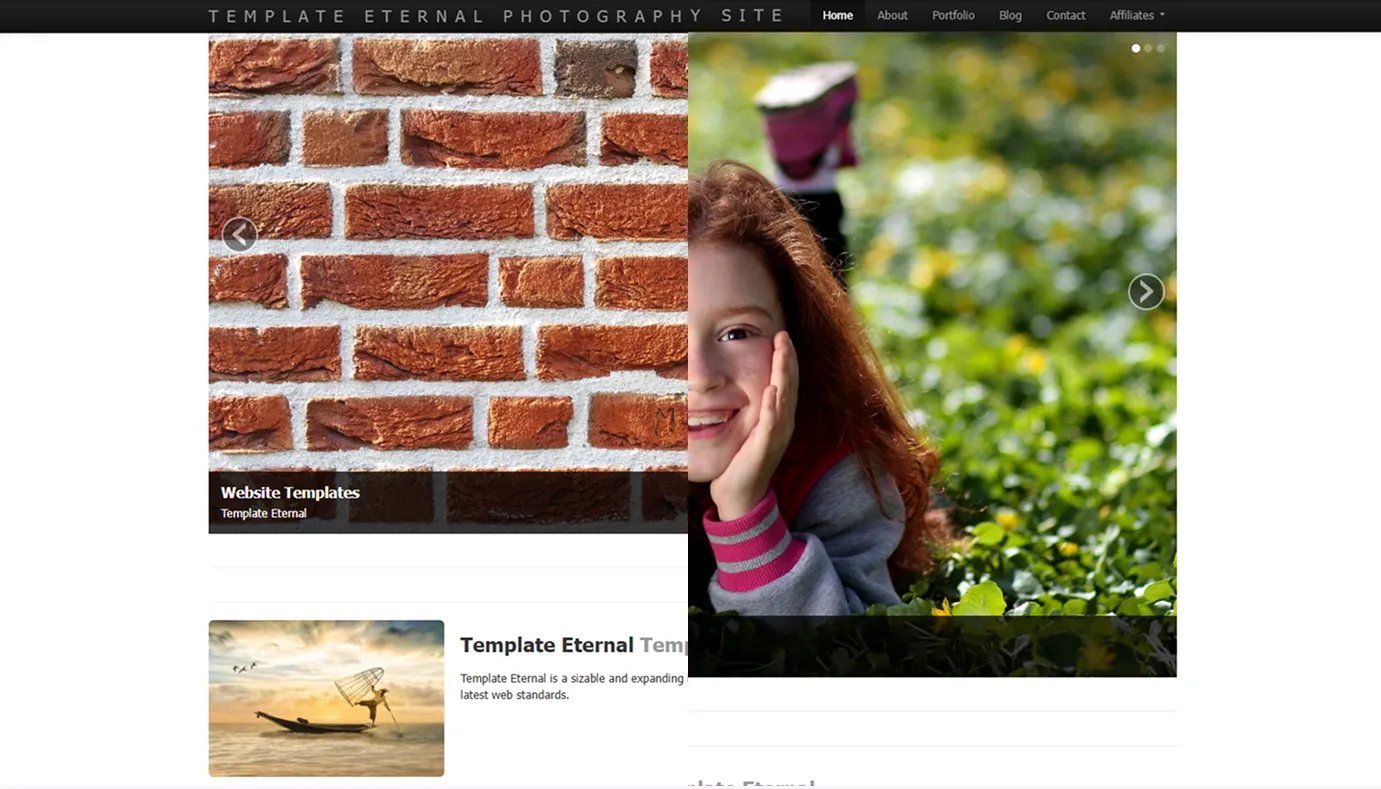 Portfolio showcase website template bundle