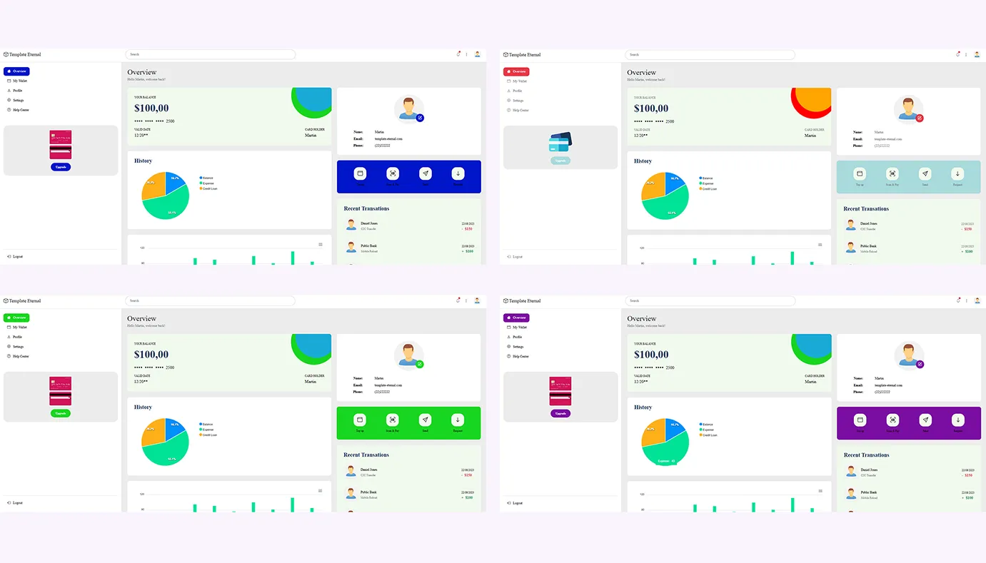 Finance website templates