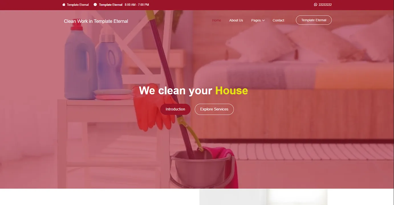 Cleaning service (Red)
