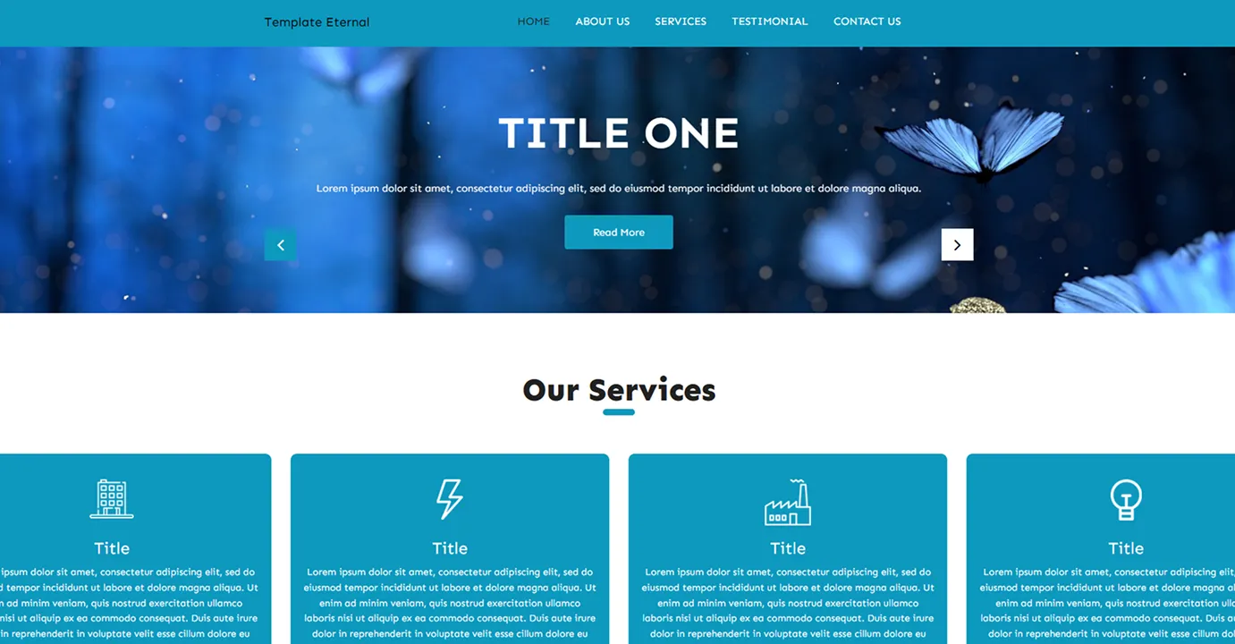 Moving slides template (Blue)