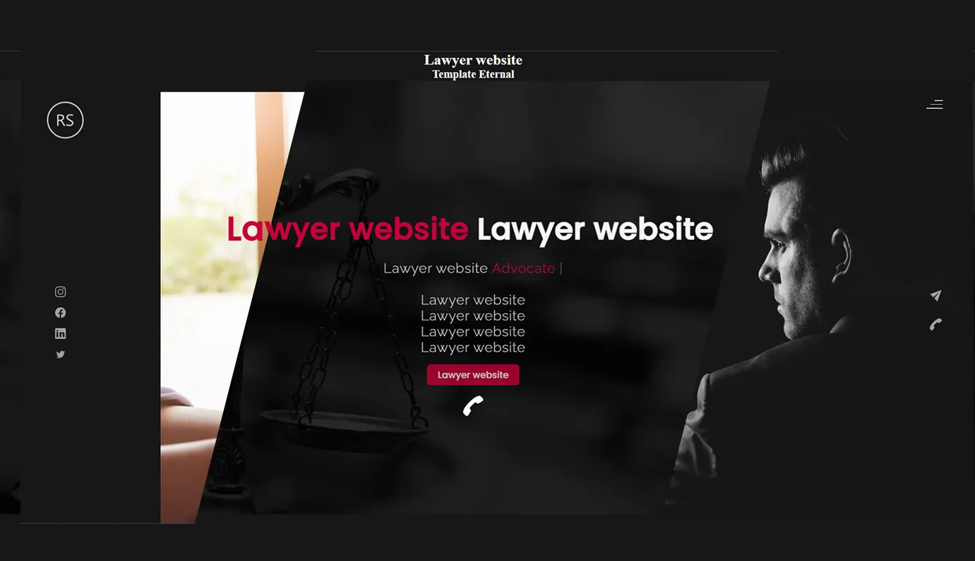 Law services website templates
