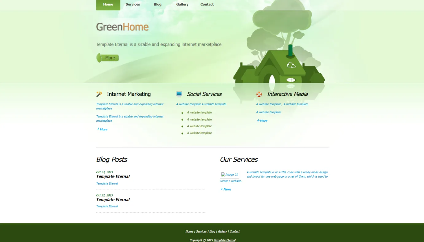 Environment template (Green)