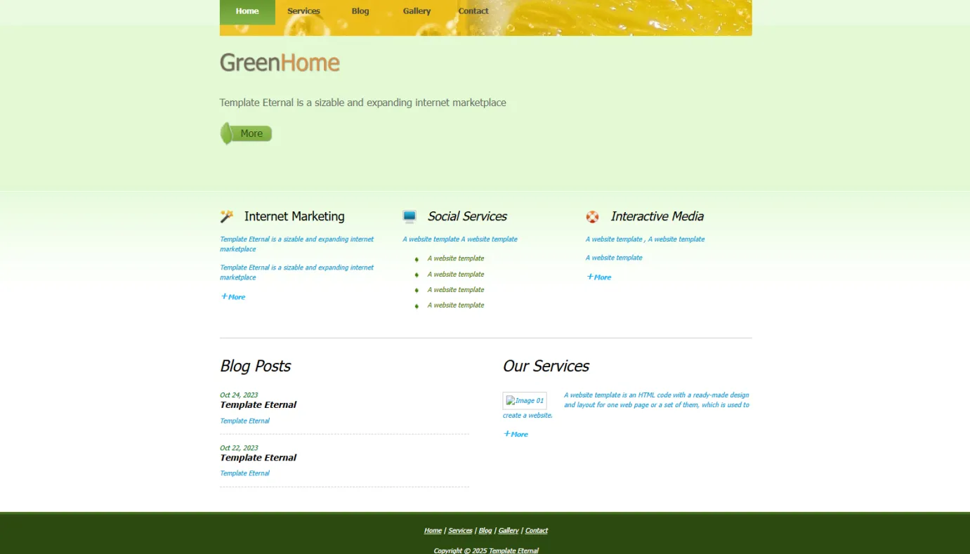 Environment template (Yellow)