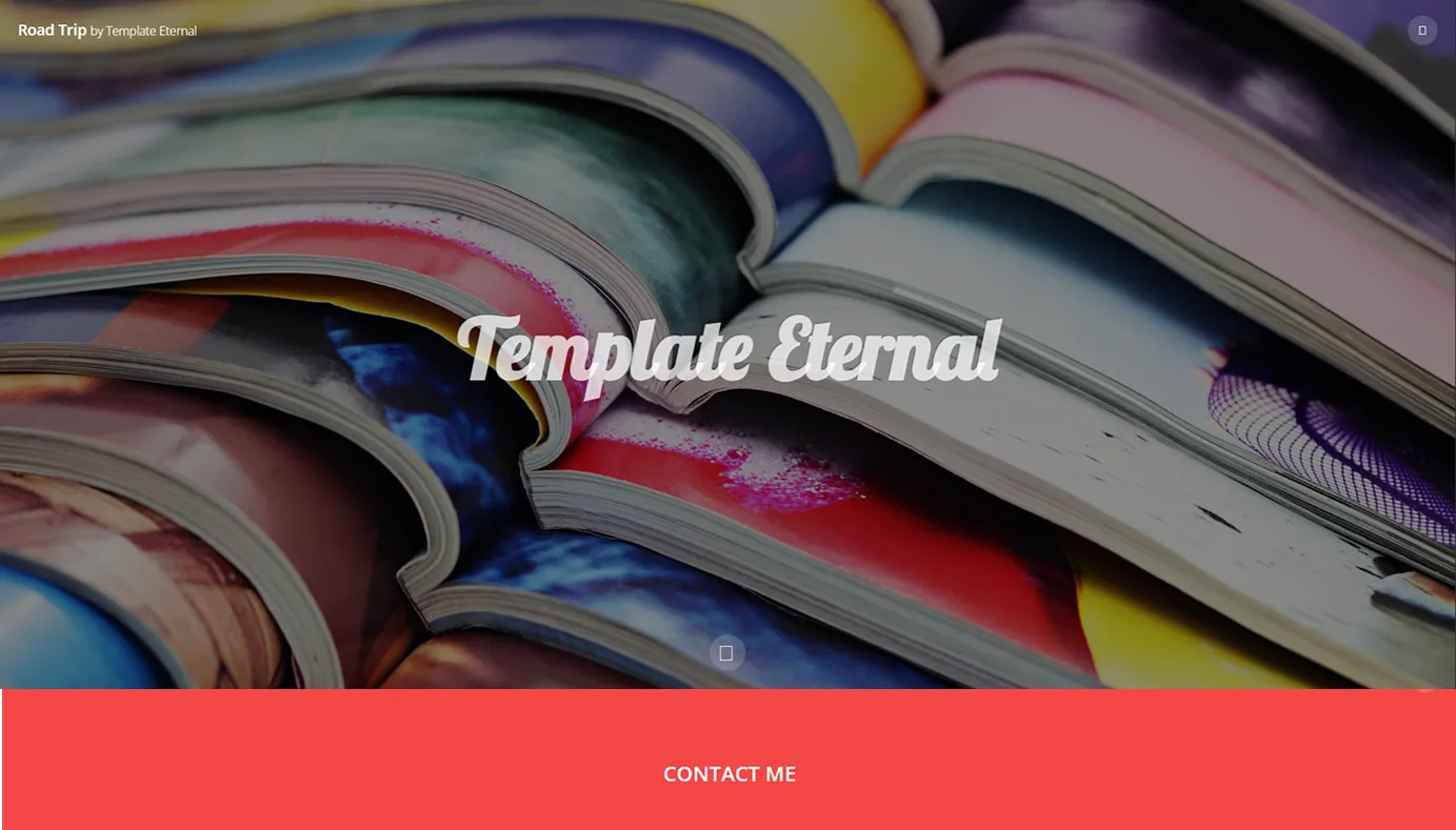 Travel blog template (Red)